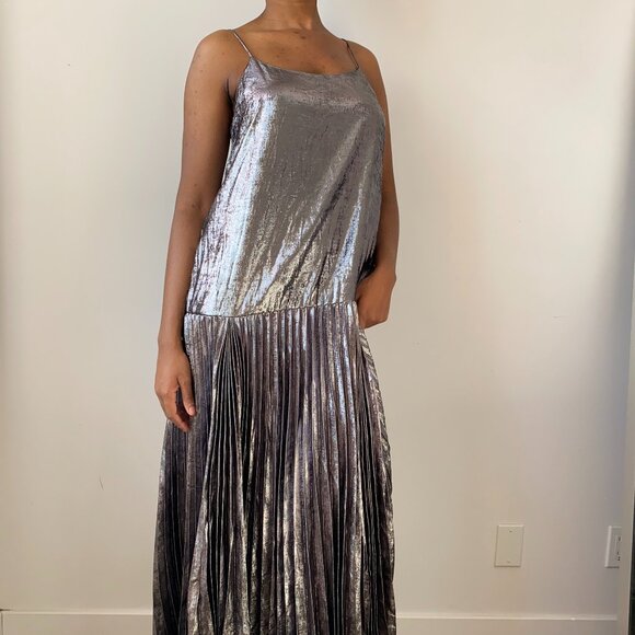 Banana Republic - Silver metallic dress - Picture 1 of 5